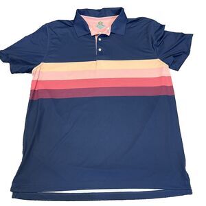 Chubbies The Performance Golf Polo Navy Blue Men's Size XL Business Casual